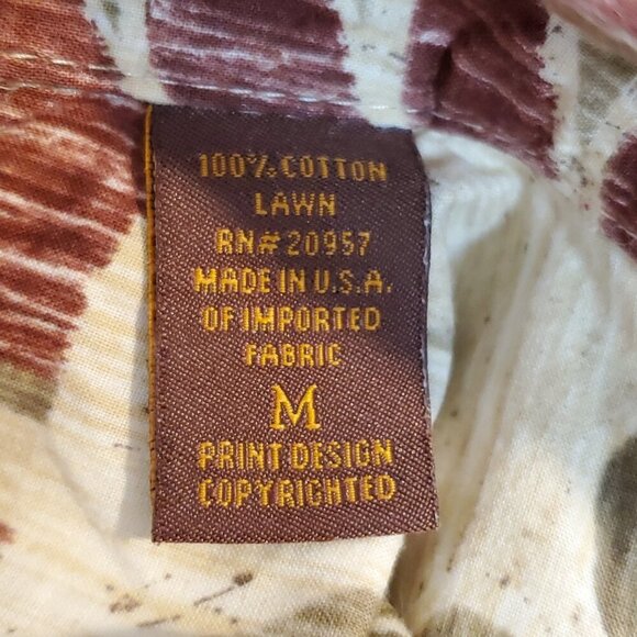 Tori Richard Mens Honolulu 100% Cotton Lawn Shirt Casual Beach Hawaiian Floral - Picture 7 of 10